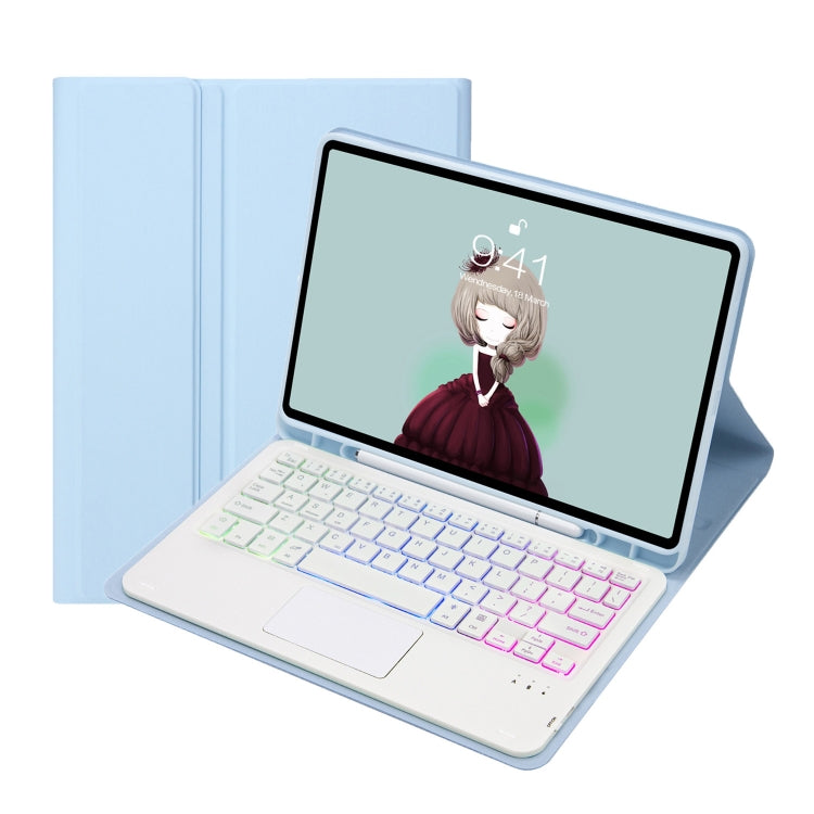 A700B-AS Candy Color Backlight Bluetooth Keyboard Leather Tablet Case, For Samsung Galaxy Tab S8 / S7, For Samsung Galaxy Tab A8 10.5 (2021), For Samsung Galaxy Tab S6 Lite