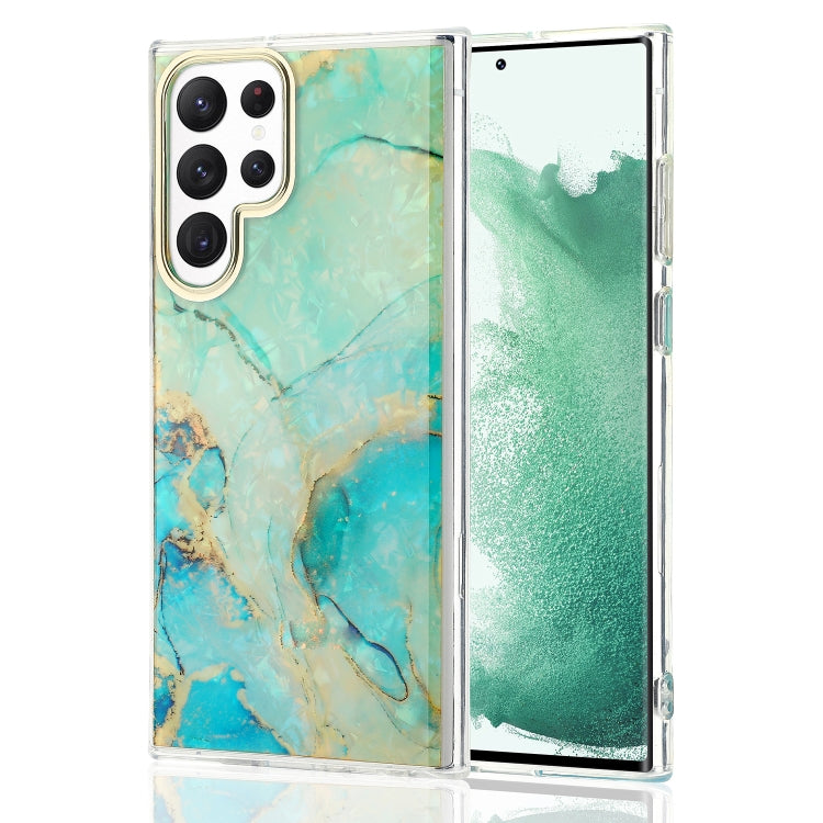 Electroplating Shell Texture Phone Case, For Samsung Galaxy S22 Ultra 5G
