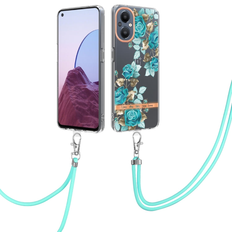 Flowers Series TPU Phone Case with Lanyard, For OnePlus N20 5G, For OPPO Realme 9 Pro+ 5G, For OPPO Realme 9 Pro 5G, For OPPO Realme 9i/A36/A96 4G, For OPPO Realme C21Y, For Xiaomi Redmi Note 11s, For Samsung Galaxy A13, For Samsung Galaxy A23