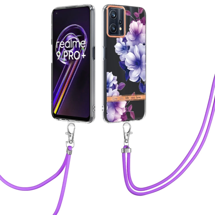 Flowers Series TPU Phone Case with Lanyard, For OnePlus N20 5G, For OPPO Realme 9 Pro+ 5G, For OPPO Realme 9 Pro 5G, For OPPO Realme 9i/A36/A96 4G, For OPPO Realme C21Y, For Xiaomi Redmi Note 11s, For Samsung Galaxy A13, For Samsung Galaxy A23