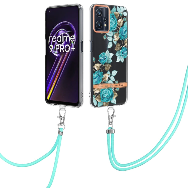 Flowers Series TPU Phone Case with Lanyard, For OnePlus N20 5G, For OPPO Realme 9 Pro+ 5G, For OPPO Realme 9 Pro 5G, For OPPO Realme 9i/A36/A96 4G, For OPPO Realme C21Y, For Xiaomi Redmi Note 11s, For Samsung Galaxy A13, For Samsung Galaxy A23
