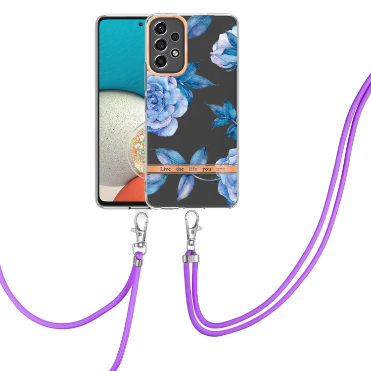 Flowers Series TPU Phone Case with Lanyard, For OnePlus N20 5G, For OPPO Realme 9 Pro+ 5G, For OPPO Realme 9 Pro 5G, For OPPO Realme 9i/A36/A96 4G, For OPPO Realme C21Y, For Xiaomi Redmi Note 11s, For Samsung Galaxy A13, For Samsung Galaxy A23