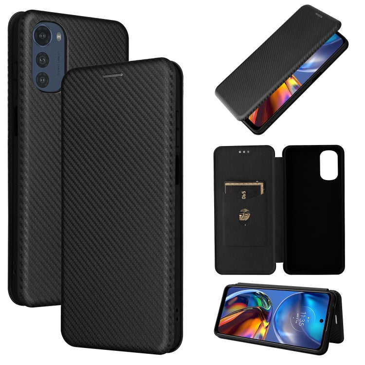 Carbon Fiber Texture Magnetic Horizontal Flip Leather Phone Case, For Motorola Moto E32 4G, For Motorola Moto G52/G82, For Xiaomi Redmi Note 11 Pro, For Xiaomi 12 Lite, For Xiaomi Poco F4 GT/Redmi K50 Gaming