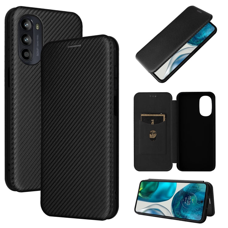 Carbon Fiber Texture Magnetic Horizontal Flip Leather Phone Case, For Motorola Moto E32 4G, For Motorola Moto G52/G82, For Xiaomi Redmi Note 11 Pro, For Xiaomi 12 Lite, For Xiaomi Poco F4 GT/Redmi K50 Gaming