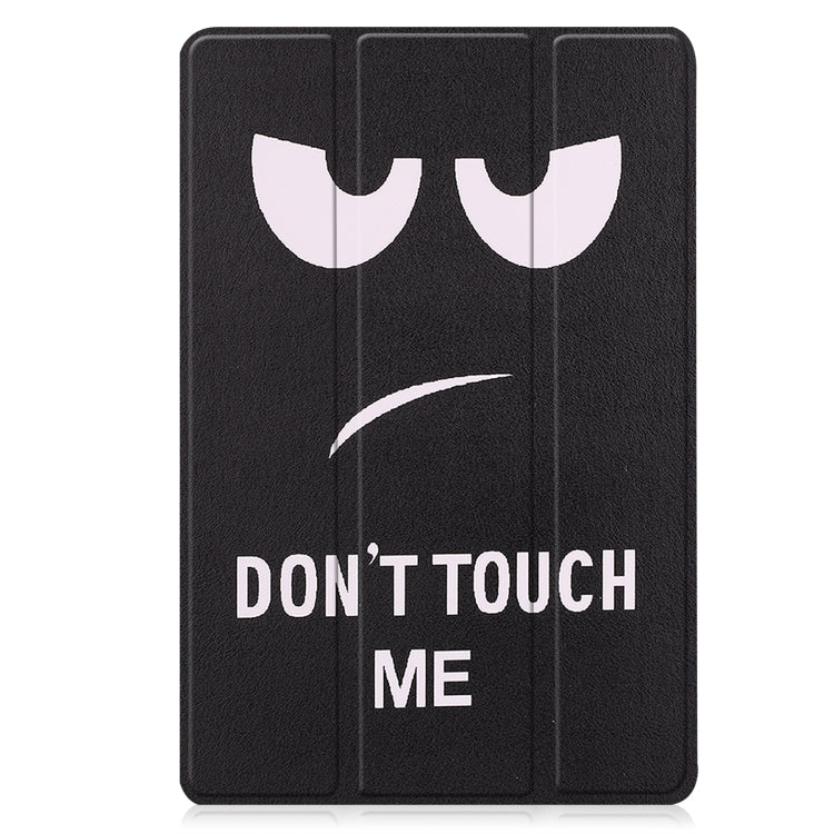 Custer Painted 3-Fold Holder Smart Leather Tablet Case, For Amazon Kindle Fire 7 2022, For Lenovo Tab M10 3rd Gen