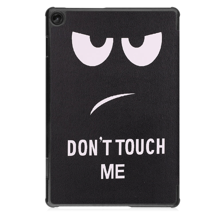 Custer Painted 3-Fold Holder Smart Leather Tablet Case, For Amazon Kindle Fire 7 2022, For Lenovo Tab M10 3rd Gen