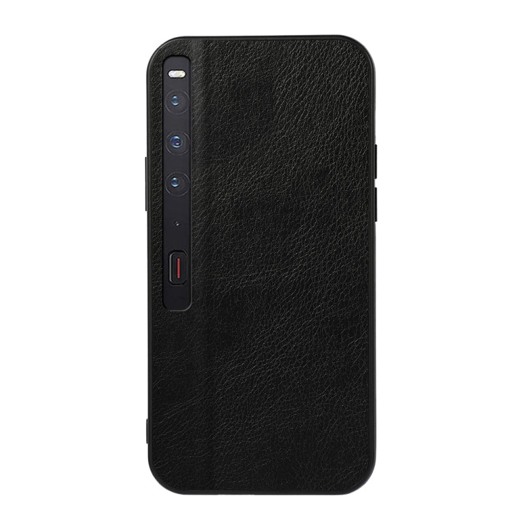 Two-color Litchi Texture PU Phone Case, For Huawei Mate Xs 2