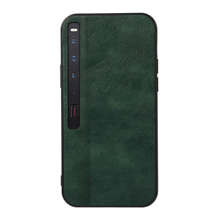 Two-color Litchi Texture PU Phone Case, For Huawei Mate Xs 2