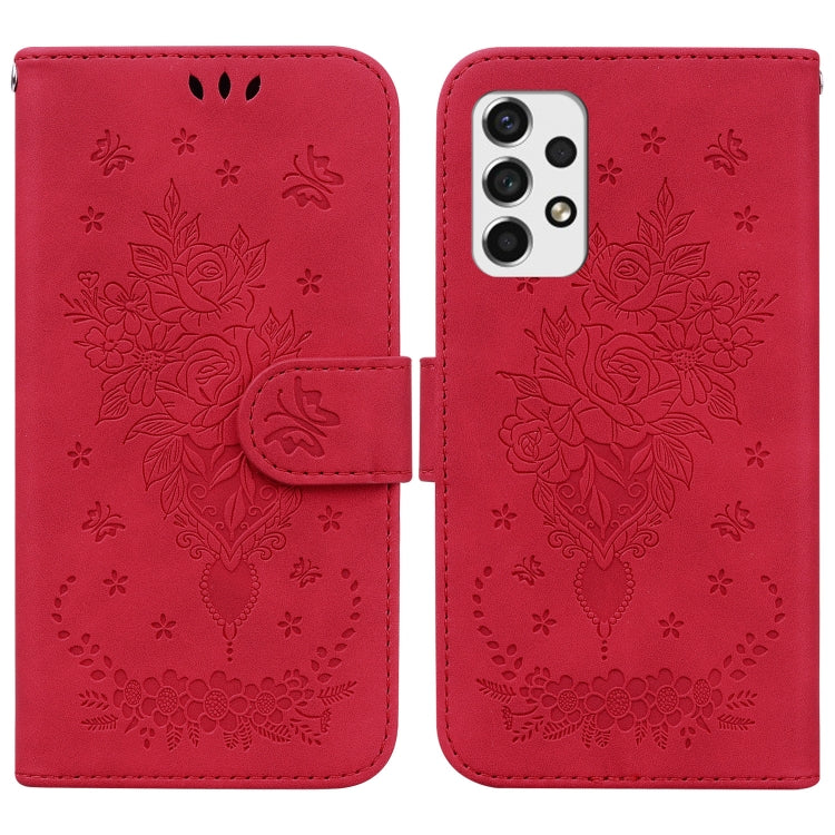 Butterfly Rose Embossed Leather Phone Case, For Samsung Galaxy A50 / A30s / A50s, For Samsung Galaxy A53 5G, For Samsung Galaxy A70 / A70s, For Samsung Galaxy A73 5G, For Samsung Galaxy A11 / M11 EU Version, For Samsung Galaxy A41                      ...
