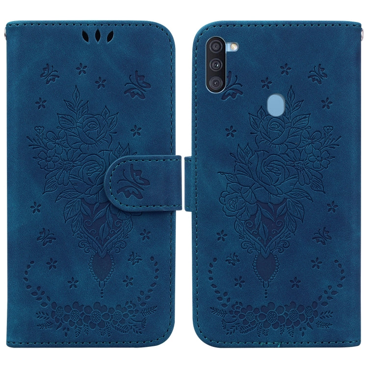 Butterfly Rose Embossed Leather Phone Case, For Samsung Galaxy A50 / A30s / A50s, For Samsung Galaxy A53 5G, For Samsung Galaxy A70 / A70s, For Samsung Galaxy A73 5G, For Samsung Galaxy A11 / M11 EU Version, For Samsung Galaxy A41                      ...