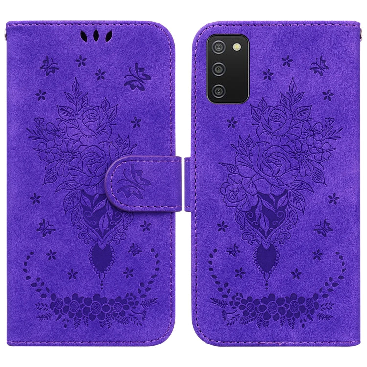 Butterfly Rose Embossed Leather Phone Case, For Samsung Galaxy A50 / A30s / A50s, For Samsung Galaxy A53 5G, For Samsung Galaxy A70 / A70s, For Samsung Galaxy A73 5G, For Samsung Galaxy A11 / M11 EU Version, For Samsung Galaxy A41                      ...