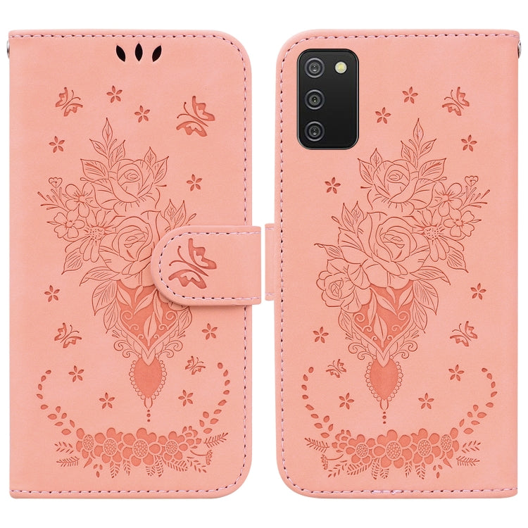 Butterfly Rose Embossed Leather Phone Case, For Samsung Galaxy A50 / A30s / A50s, For Samsung Galaxy A53 5G, For Samsung Galaxy A70 / A70s, For Samsung Galaxy A73 5G, For Samsung Galaxy A11 / M11 EU Version, For Samsung Galaxy A41                      ...
