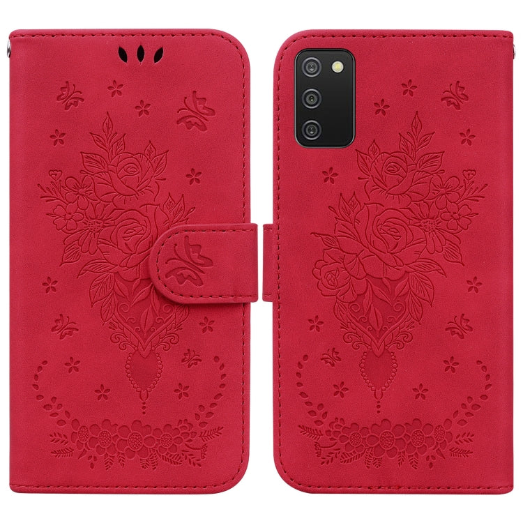 Butterfly Rose Embossed Leather Phone Case, For Samsung Galaxy A50 / A30s / A50s, For Samsung Galaxy A53 5G, For Samsung Galaxy A70 / A70s, For Samsung Galaxy A73 5G, For Samsung Galaxy A11 / M11 EU Version, For Samsung Galaxy A41                      ...