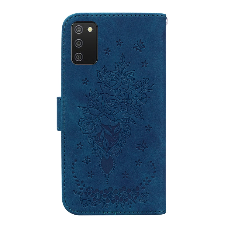 Butterfly Rose Embossed Leather Phone Case, For Samsung Galaxy A03s EU Version, For Samsung Galaxy A13 5G, For Samsung Galaxy A23, For Samsung Galaxy A51 5G, For Samsung Galaxy A52 5G / 4G, For Samsung Galaxy A71, For Samsung Galaxy A71 5G             ...
