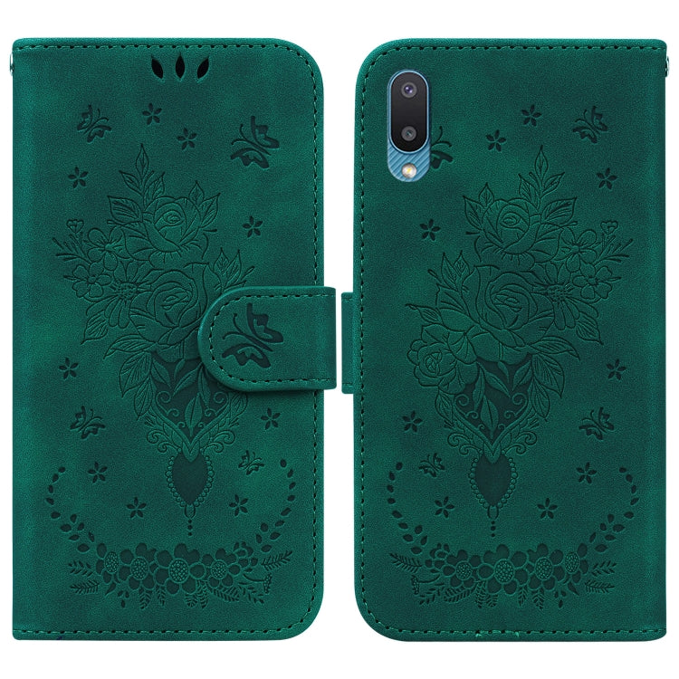 Butterfly Rose Embossed Leather Phone Case, For Samsung Galaxy A03s EU Version, For Samsung Galaxy A13 5G, For Samsung Galaxy A23, For Samsung Galaxy A51 5G, For Samsung Galaxy A52 5G / 4G, For Samsung Galaxy A71, For Samsung Galaxy A71 5G             ...