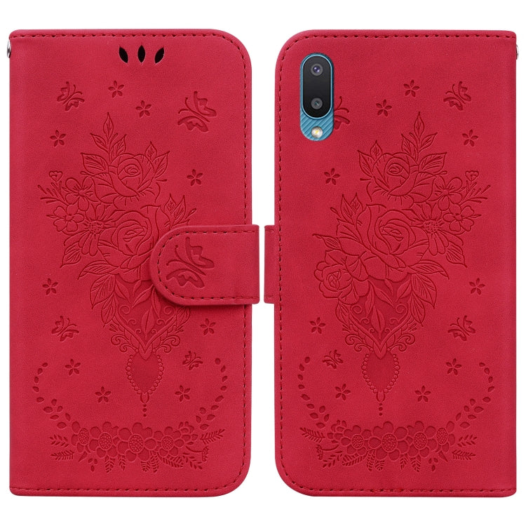 Butterfly Rose Embossed Leather Phone Case, For Samsung Galaxy A03s EU Version, For Samsung Galaxy A13 5G, For Samsung Galaxy A23, For Samsung Galaxy A51 5G, For Samsung Galaxy A52 5G / 4G, For Samsung Galaxy A71, For Samsung Galaxy A71 5G             ...