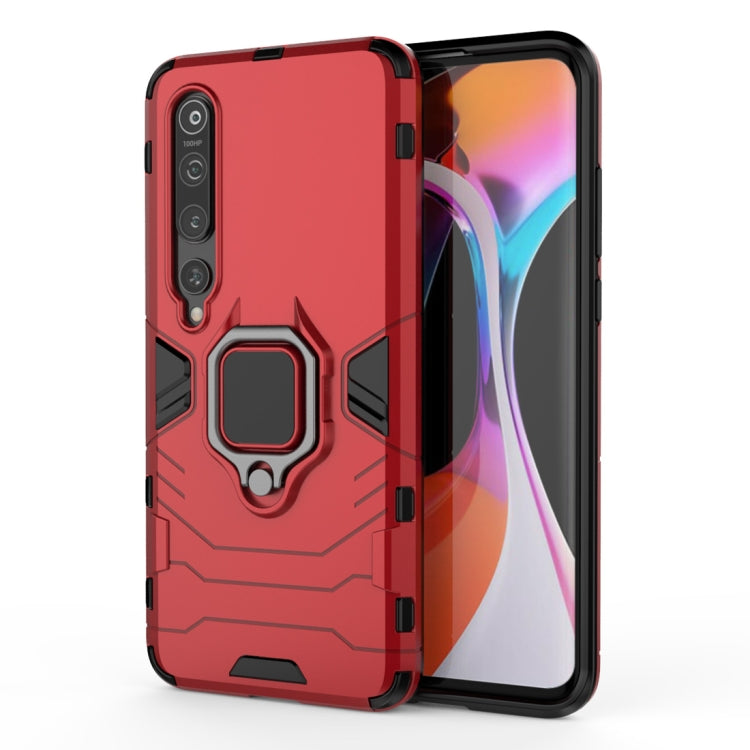 PC + TPU Shockproof Protective Case with Magnetic Ring Holder, For Xiaomi Mi 10, For Xiaomi Mi 10 Pro