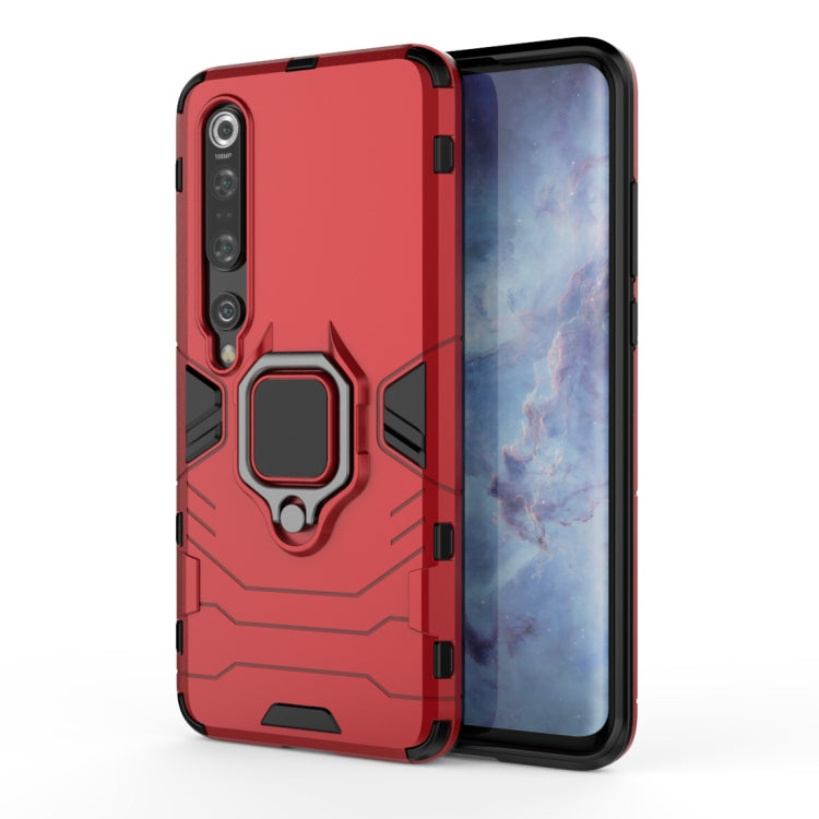 PC + TPU Shockproof Protective Case with Magnetic Ring Holder, For Xiaomi Mi 10, For Xiaomi Mi 10 Pro