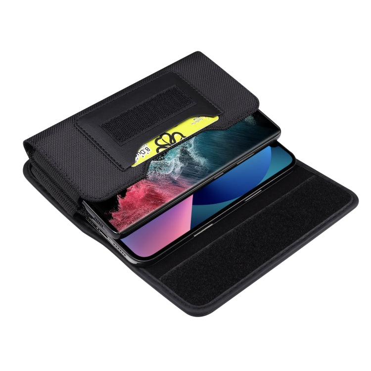 Double Grid Oxford Cloth Card Slot Mobile Phone Case, For 6.7-6.9 inch Smartphones