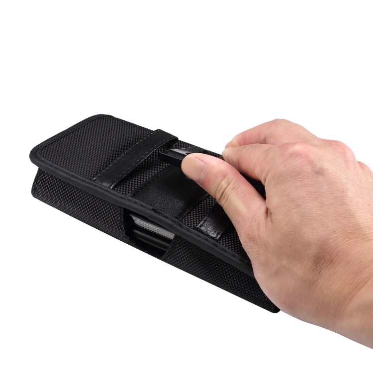 Double Grid Oxford Cloth Card Slot Mobile Phone Case, For 6.7-6.9 inch Smartphones
