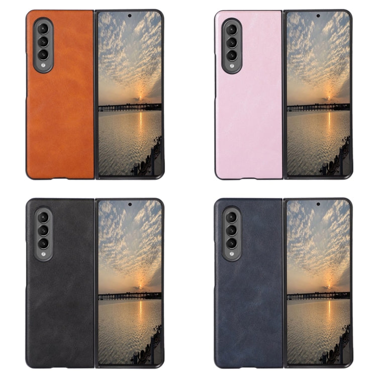 Cowhide Texture PU Phone Case, For Samsung Galaxy Z Fold4