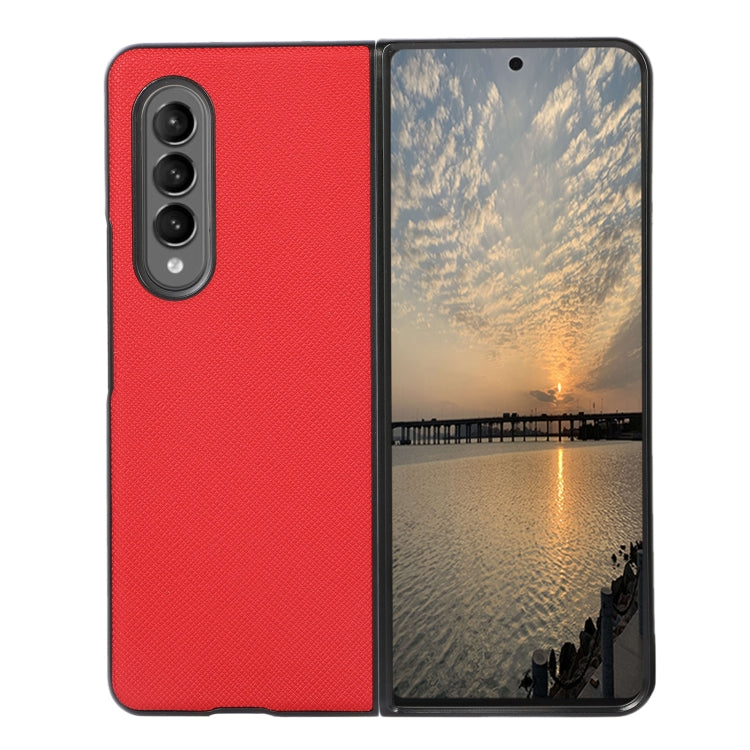 Cross Texture PU Leather Phone Case, For Samsung Galaxy Z Fold4