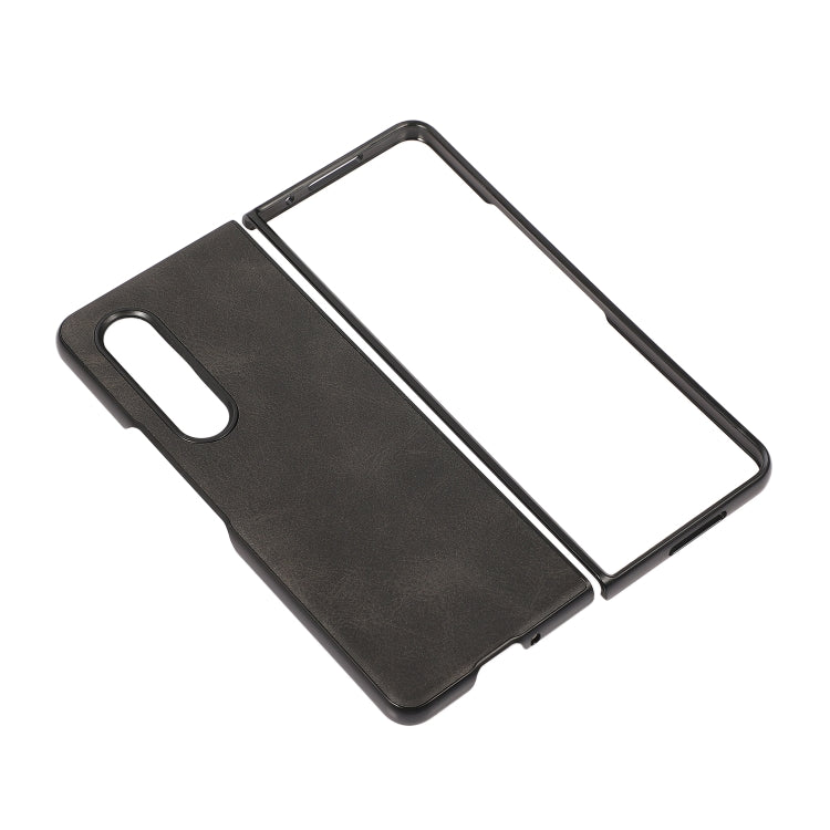 Two-color Calf Texture Shockproof Phone Case, For Samsung Galaxy Z Fold4