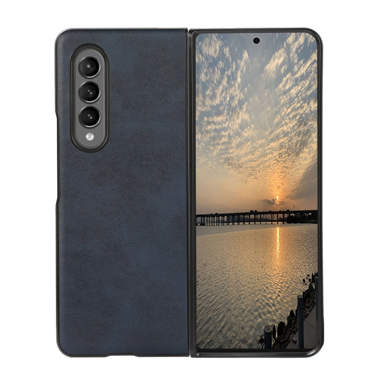 Two-color Calf Texture Shockproof Phone Case, For Samsung Galaxy Z Fold4