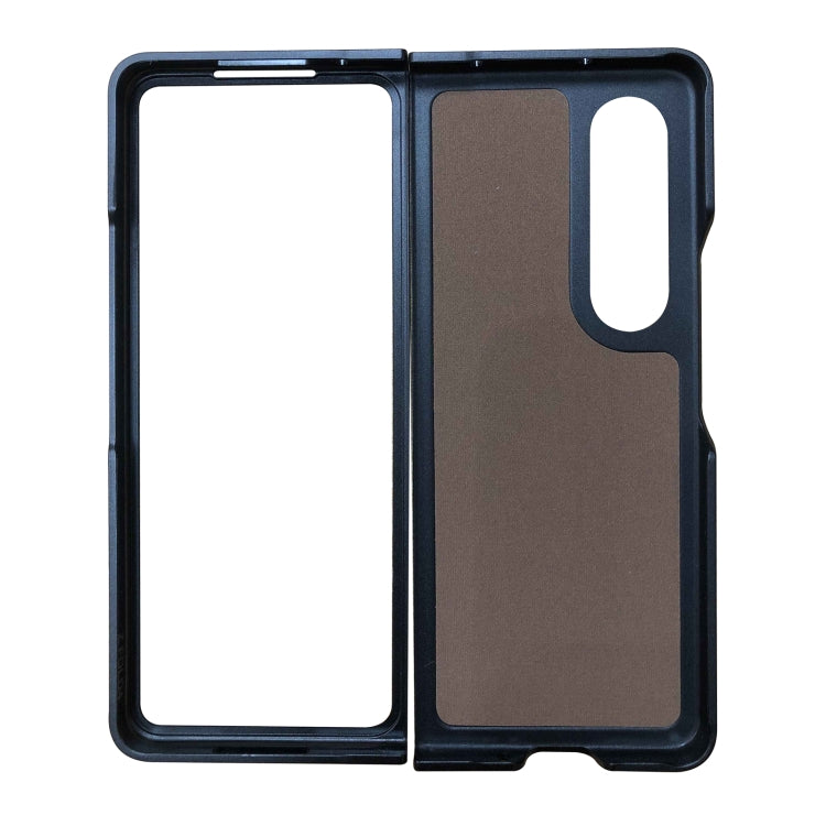 Carbon Fiber Texture PU Leather Phone Case, For Samsung Galaxy Z Fold4