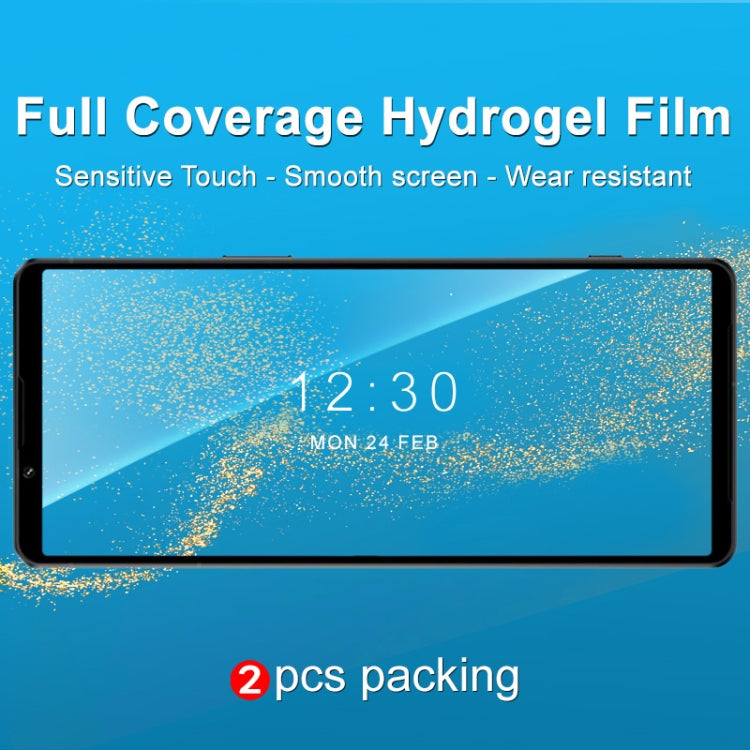 IMAK 0.15mm Curved Full Screen Protector Hydrogel Film Front Protector, For Sony Xperia 1 IV
