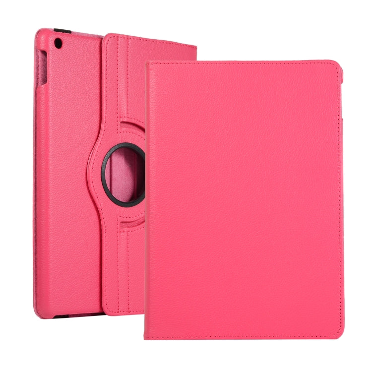Litchi Texture 360 Degrees Rotation Leather Tablet Case with Holder, For Lenovo M10 Plus 3rd