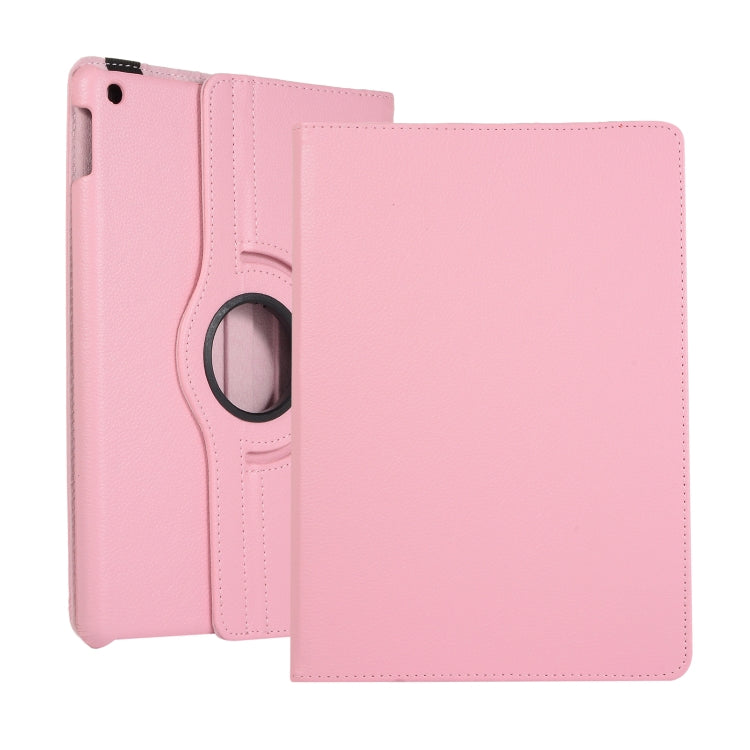 Litchi Texture 360 Degrees Rotation Leather Tablet Case with Holder, For Lenovo M10 Plus 3rd