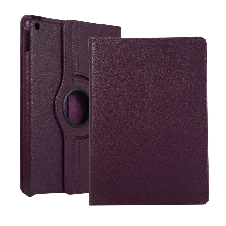 Litchi Texture 360 Degrees Rotation Leather Tablet Case with Holder, For Lenovo M10 Plus 3rd