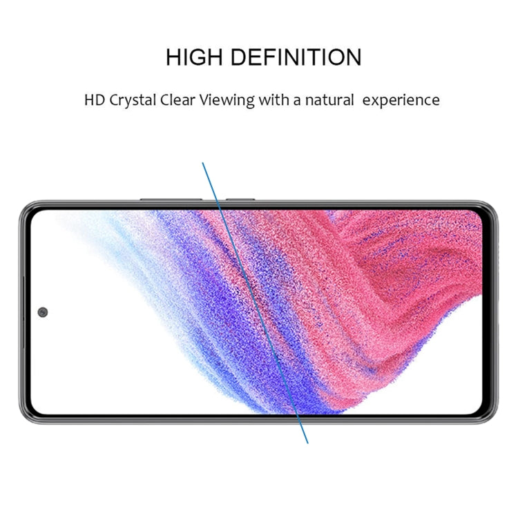Full Glue Cover Screen Protector Tempered Glass Film, For Samsung Galaxy A53 5G (1 PC)