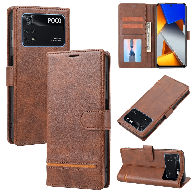 Classic Wallet Flip Leather Phone Case, For Xiaomi Poco F3 / K40 / K40 Pro, For Xiaomi Poco M4 Pro 4G, For Xiaomi Poco X3 NFC, For Xiaomi Poco X4 Pro 5G
