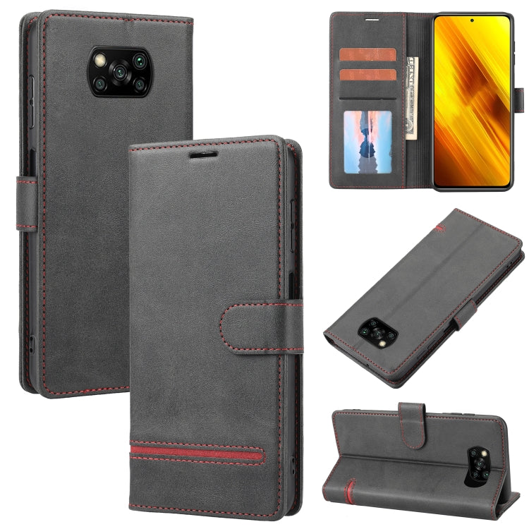 Classic Wallet Flip Leather Phone Case, For Xiaomi Poco F3 / K40 / K40 Pro, For Xiaomi Poco M4 Pro 4G, For Xiaomi Poco X3 NFC, For Xiaomi Poco X4 Pro 5G