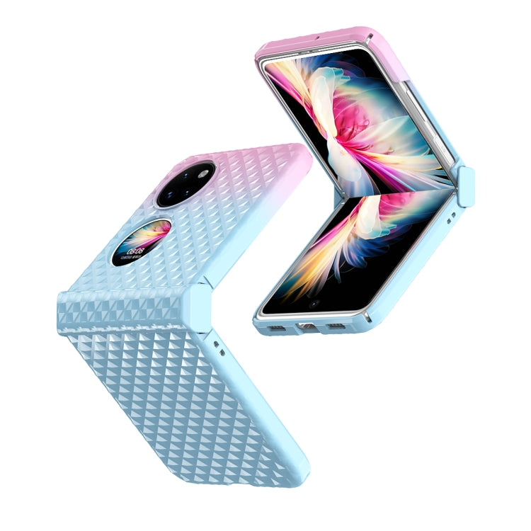 Rainbow Gradient Hinge Shockproof Phone Case, For Huawei P50 Pocket, For Samsung Galaxy Z Flip3 5G