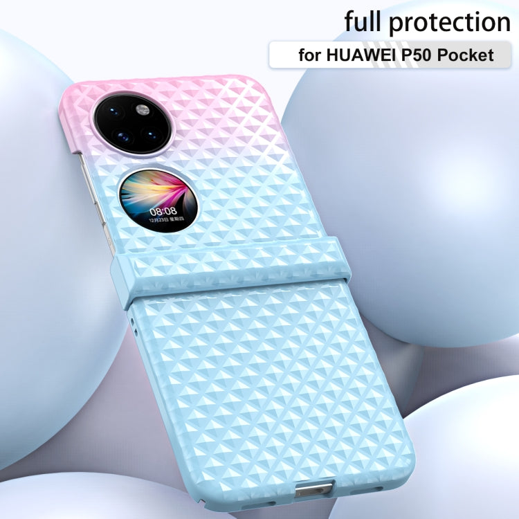 Rainbow Gradient Hinge Shockproof Phone Case, For Huawei P50 Pocket, For Samsung Galaxy Z Flip3 5G