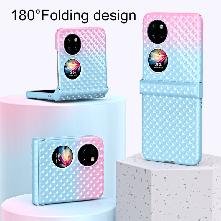 Rainbow Gradient Hinge Shockproof Phone Case, For Huawei P50 Pocket, For Samsung Galaxy Z Flip3 5G