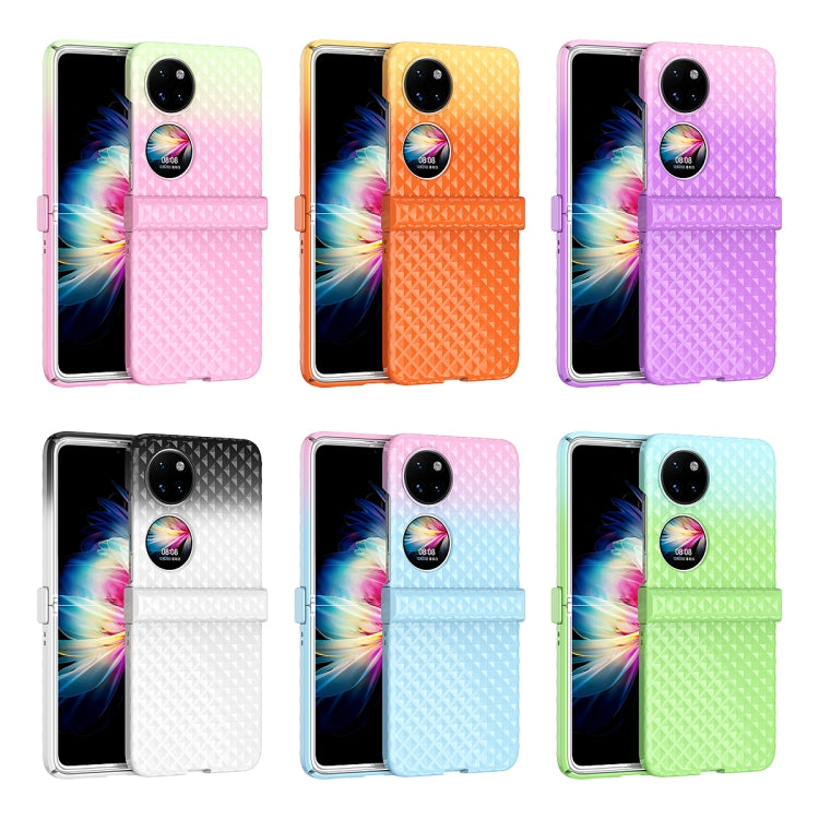 Rainbow Gradient Hinge Shockproof Phone Case, For Huawei P50 Pocket, For Samsung Galaxy Z Flip3 5G