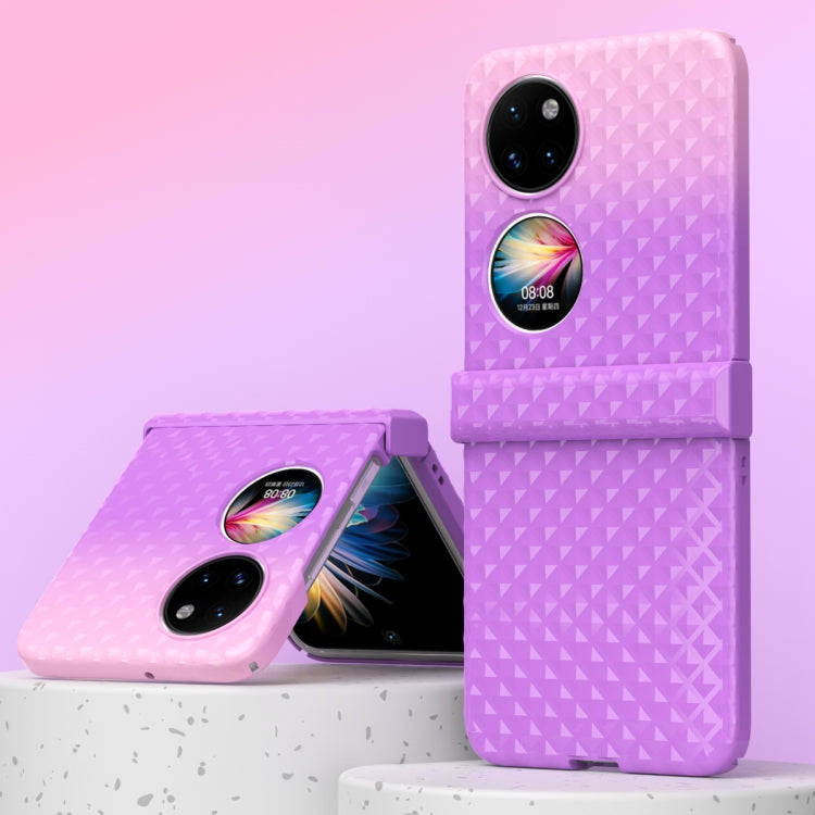 Rainbow Gradient Hinge Shockproof Phone Case, For Huawei P50 Pocket, For Samsung Galaxy Z Flip3 5G