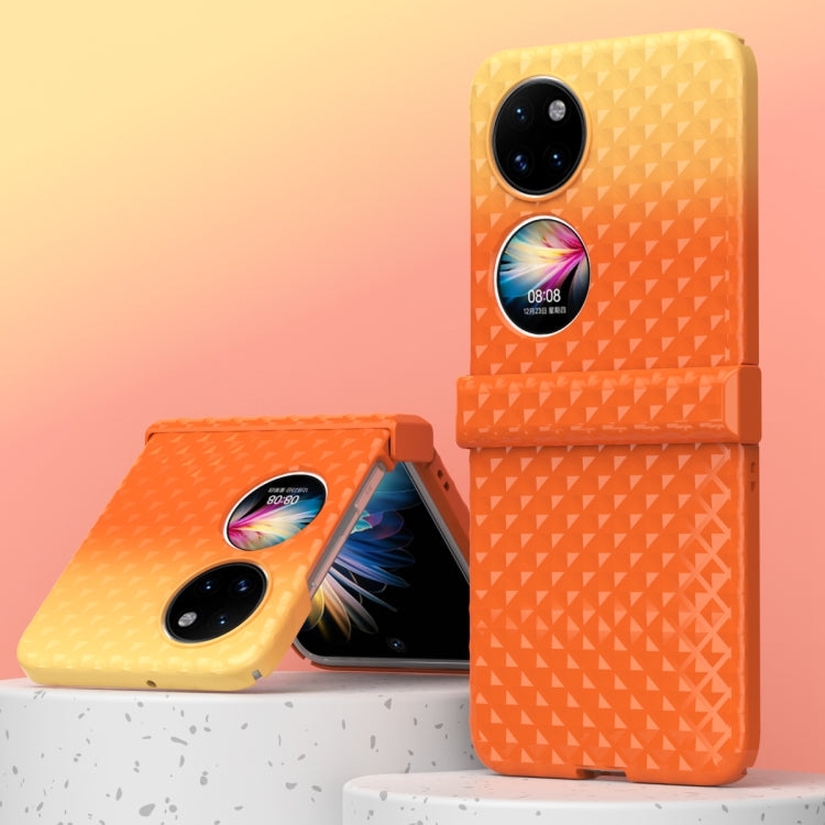 Rainbow Gradient Hinge Shockproof Phone Case, For Huawei P50 Pocket, For Samsung Galaxy Z Flip3 5G