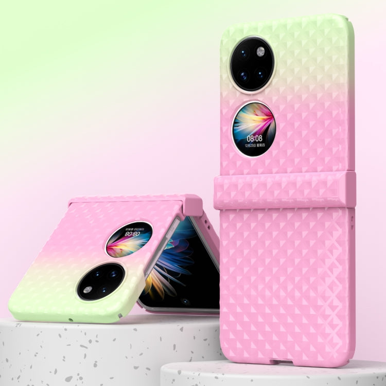 Rainbow Gradient Hinge Shockproof Phone Case, For Huawei P50 Pocket, For Samsung Galaxy Z Flip3 5G