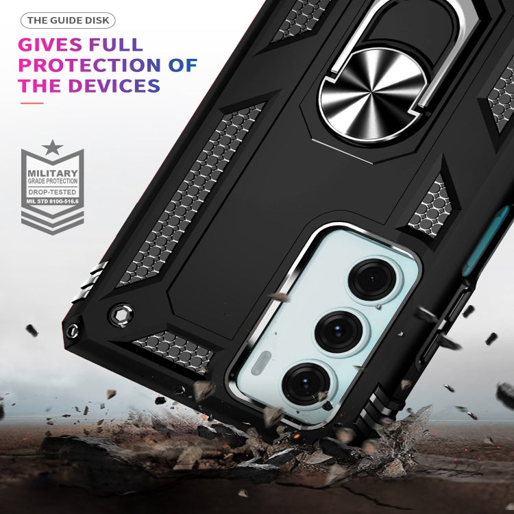 Shockproof TPU + PC Holder Phone Case, For Motorola Moto G200 5G, For Motorola Moto G52