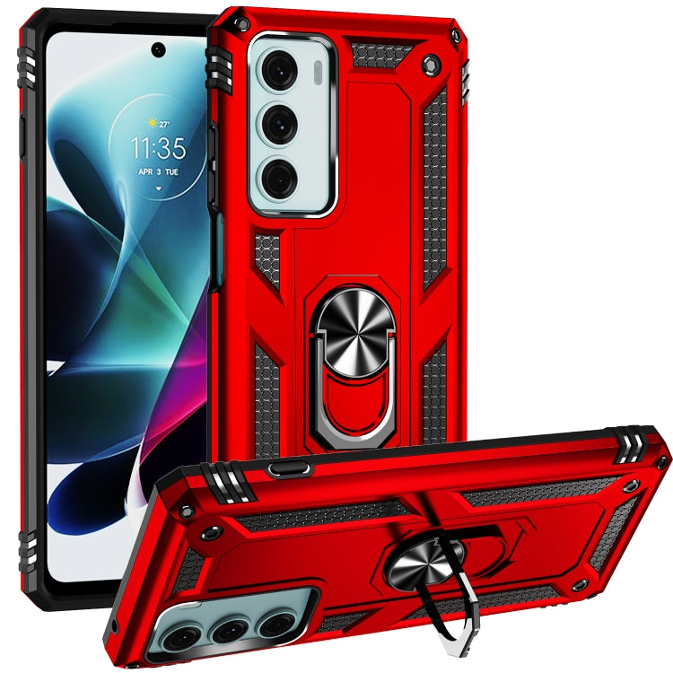Shockproof TPU + PC Holder Phone Case, For Motorola Moto G200 5G, For Motorola Moto G52