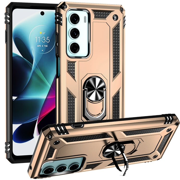 Shockproof TPU + PC Holder Phone Case, For Motorola Moto G200 5G, For Motorola Moto G52