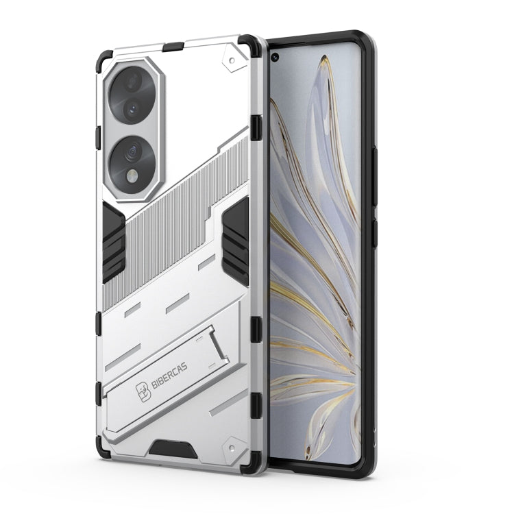 Punk Armor 2 in 1 PC + TPU Shockproof Case with Invisible Holder, For Honor 70, For Honor 70 Pro