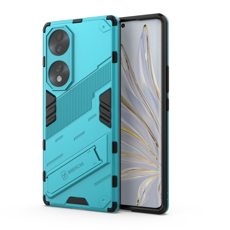 Punk Armor 2 in 1 PC + TPU Shockproof Case with Invisible Holder, For Honor 70, For Honor 70 Pro