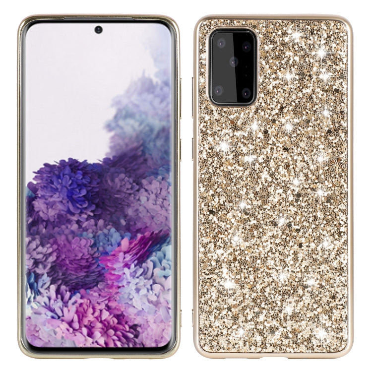 Plating Glittery Powder Shockproof TPU Protective Case, For Samsung Galaxy A51, For Samsung Galaxy S20, For Samsung Galaxy S20+