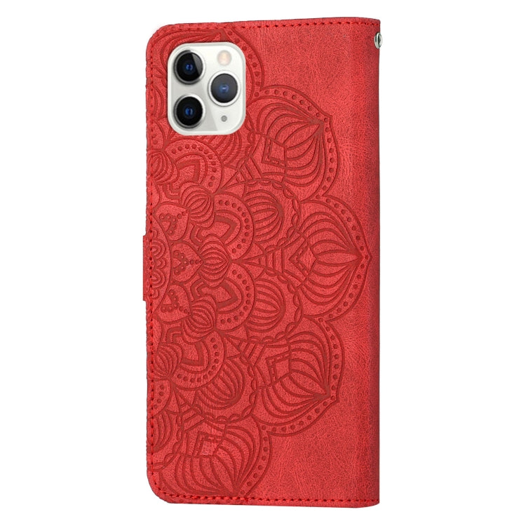 Mandala Embossed Flip Leather Phone Case, For iPhone 11 Pro Max, For iPhone X / XS, For iPhone XR, For iPhone XS Max, For iPhone SE 2022 / 2020 / 8 / 7, For iPhone 7 Plus / 8 Plus